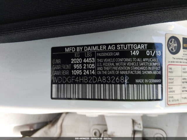Продаж на аукціоні авто 2013 Mercedes-benz C 250 Sport, vin: WDDGF4HB2DA832682, номер лоту: 46064223