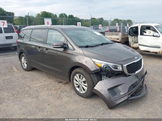 2016 Kia Sedona Lx მანქანა იყიდება აუქციონზე, vin: KNDMB5C15G6180595, აუქციონის ნომერი: 46064345