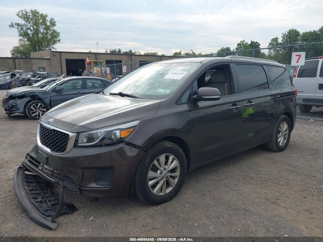 2016 Kia Sedona Lx მანქანა იყიდება აუქციონზე, vin: KNDMB5C15G6180595, აუქციონის ნომერი: 46064345