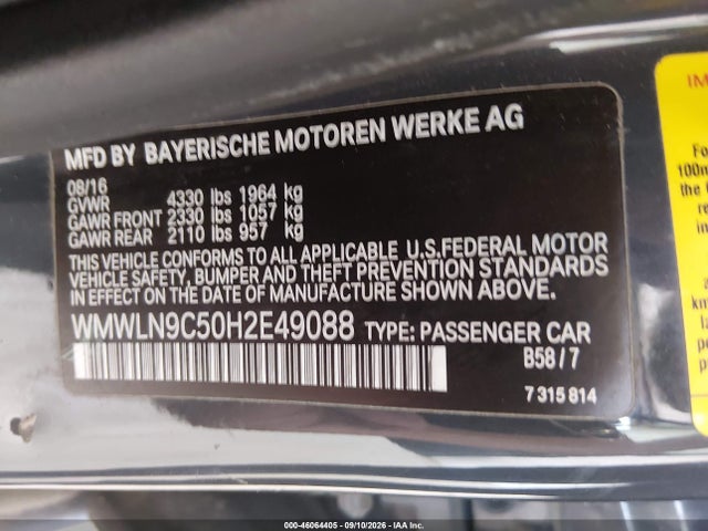 Mini Clubman Cooper S 2017 WMWLN9C50H2E49088 Image 9