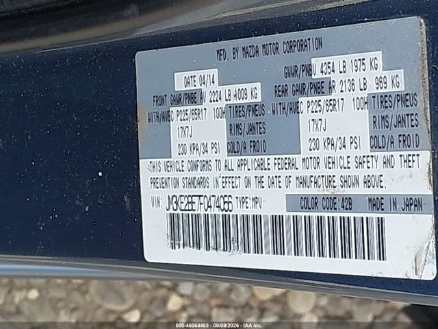 Aukcja sprzedaży 2015 Mazda Cx-5 Sport, vin: JM3KE2BE7F0474056, numer aukcji: 46064483