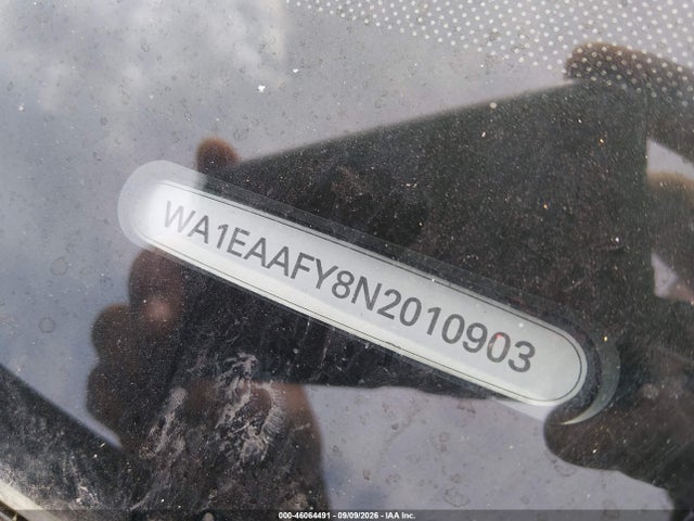 46064491 :رقم المزاد ، WA1EAAFY8N2010903 vin ، 2022 Audi Q5 Premium Plus 45 Tfsi S Line Quattro S Tronic مزاد بيع