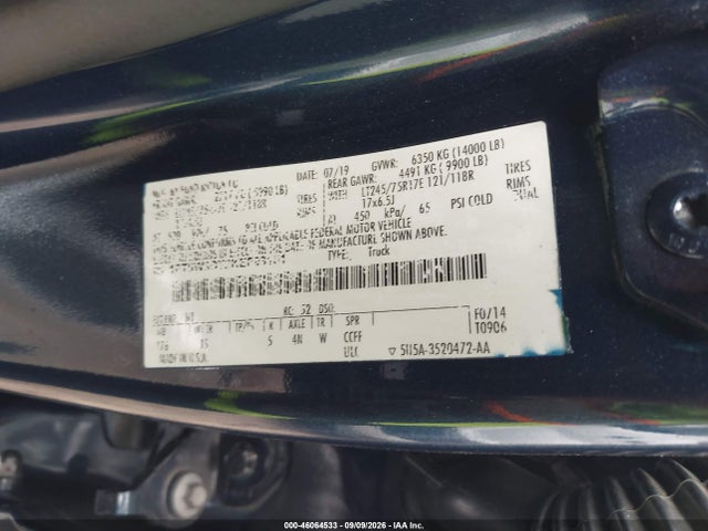 Продажа на аукционе авто 2019 Ford F-350 Xl, vin: 1FT8W3DT2KEF93101, номер лота: 46064533
