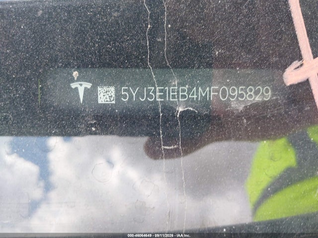 Продажа на аукционе авто 2021 Tesla Model 3 Long Range Dual Motor All-wheel Drive, vin: 5YJ3E1EB4MF095829, номер лота: 46064649