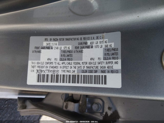 Mazda Mazda3 I Sport 2015 3MZBM1K77FM166161 Image 9