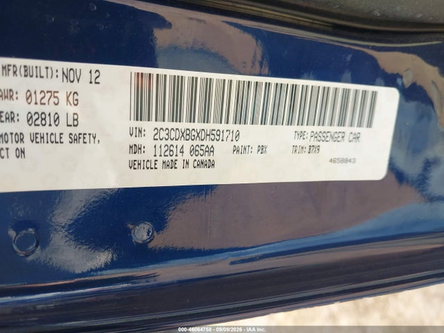 Продаж на аукціоні авто 2013 Dodge Charger Se, vin: 2C3CDXBGXDH591710, номер лоту: 46064758