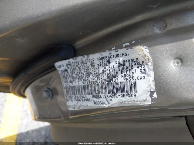 Продаж на аукціоні авто 2001 Toyota Camry Ce, vin: 4T1BG22K11U040737, номер лоту: 46064949
