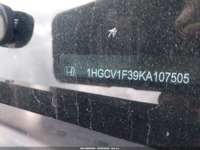 Продаж на аукціоні авто 2019 Honda Accord Sport, vin: 1HGCV1F39KA107505, номер лоту: 46065594