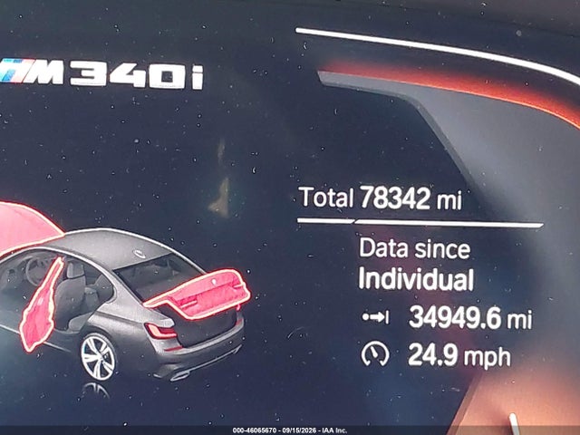 46065670 :رقم المزاد ، 3MW5U7J05N8C74161 vin ، 2022 Bmw M340i مزاد بيع