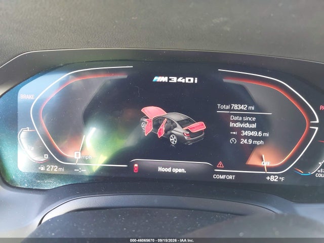 46065670 :رقم المزاد ، 3MW5U7J05N8C74161 vin ، 2022 Bmw M340i مزاد بيع