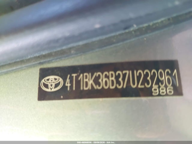 Продажа на аукционе авто 2007 Toyota Avalon Limited, vin: 4T1BK36B37U232961, номер лота: 46066056