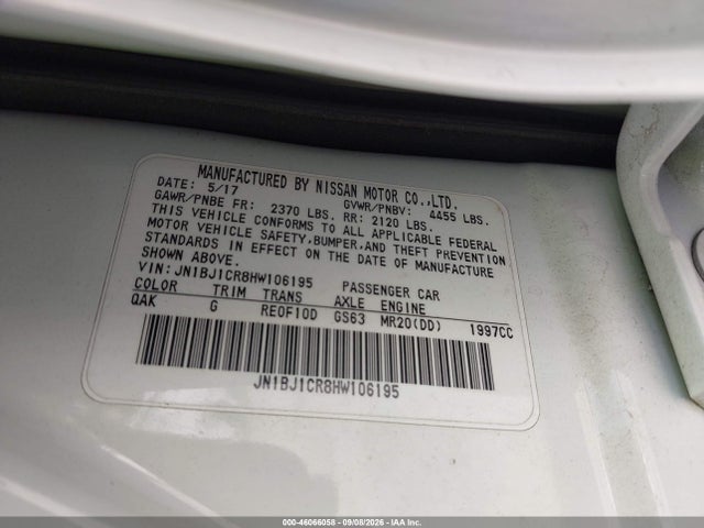 Продаж на аукціоні авто 2017 Nissan Rogue Sport S, vin: JN1BJ1CR8HW106195, номер лоту: 46066058