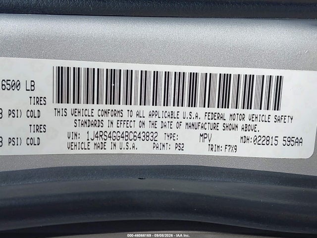 Продажа на аукционе авто 2011 Jeep Grand Cherokee Laredo, vin: 1J4RS4GG4BC643832, номер лота: 46066169