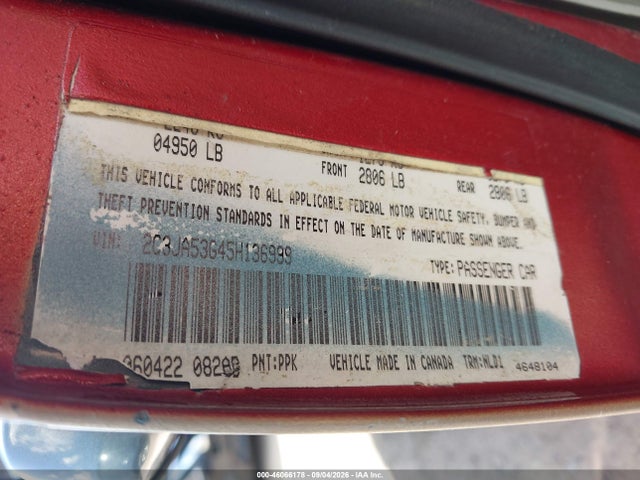 Aukcja sprzedaży 2005 Chrysler 300 Touring, vin: 2C3JA53G45H136999, numer aukcji: 46066178