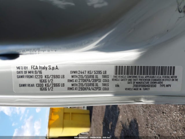 ZFBERFBB6H6E10510 RAM Promaster City Tradesman Slt
