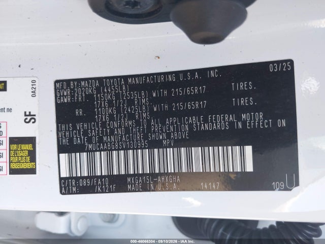 Toyota Corolla Cross Le 2025 7MUCAABG8SV130995 Image 9