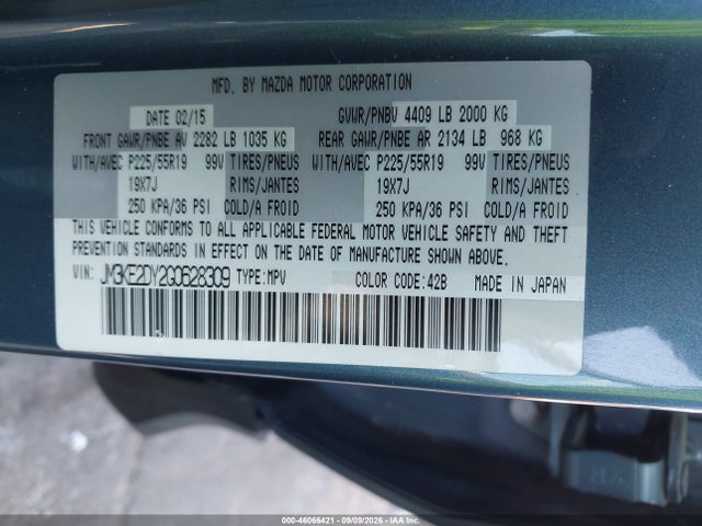 Aukcja sprzedaży 2016 Mazda Cx-5 Grand Touring, vin: JM3KE2DY2G0628309, numer aukcji: 46066421