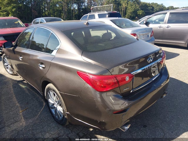 2014 Infiniti Q50 Premium მანქანა იყიდება აუქციონზე, vin: JN1BV7ARXEM695915, აუქციონის ნომერი: 46066449