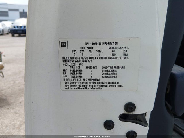 Продажа на аукционе авто 1998 Cadillac Deville, vin: 1G6KD54Y4WU769776, номер лота: 46066655