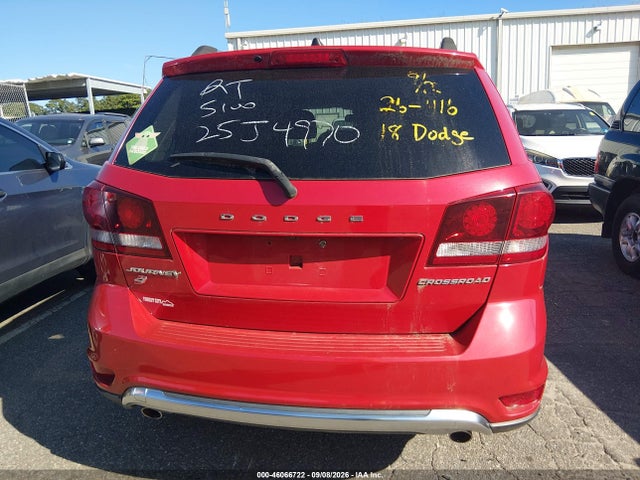 2018 Dodge Journey Crossroad Awd მანქანა იყიდება აუქციონზე, vin: 3C4PDDGG3JT449478, აუქციონის ნომერი: 46066722