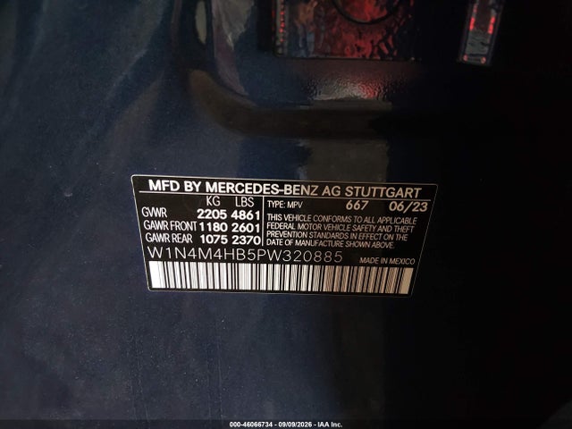 W1N4M4HB5PW320885 Mercedes-Benz Glb 250 4matic