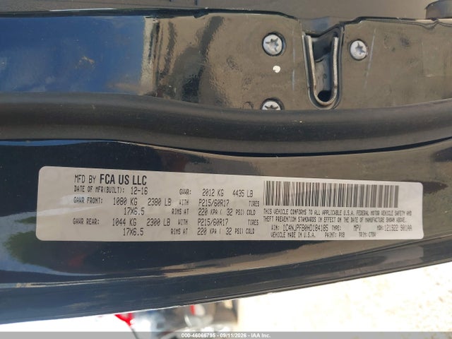 Aukcja sprzedaży 2017 Jeep Patriot Latitude Fwd, vin: 1C4NJPFB0HD184185, numer aukcji: 46066795