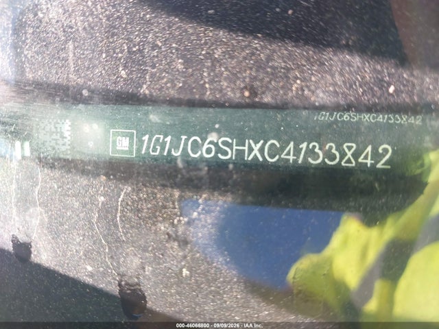 46066800 :رقم المزاد ، 1G1JC6SHXC4133842 vin ، 2012 Chevrolet Sonic 2lt مزاد بيع