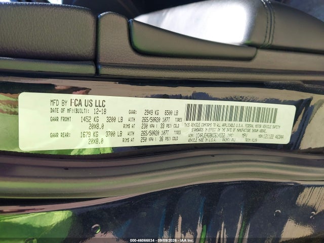 Продаж на аукціоні авто 2019 Jeep Grand Cherokee Altitude 4x2, vin: 1C4RJEAG8KC614552, номер лоту: 46066834