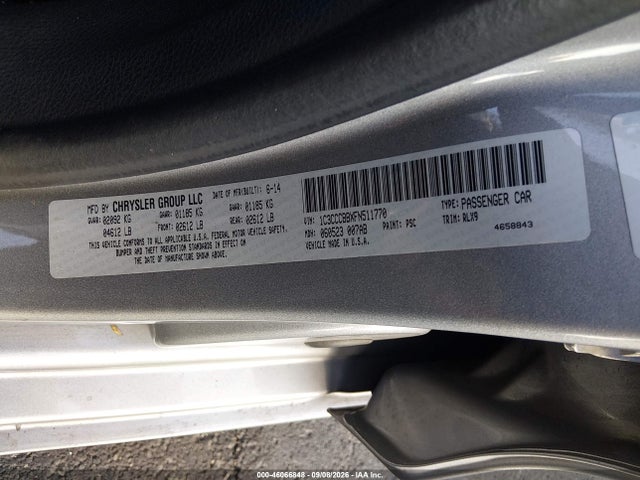 Chrysler 200 S 2015 1C3CCCBBXFN511770 Image 9
