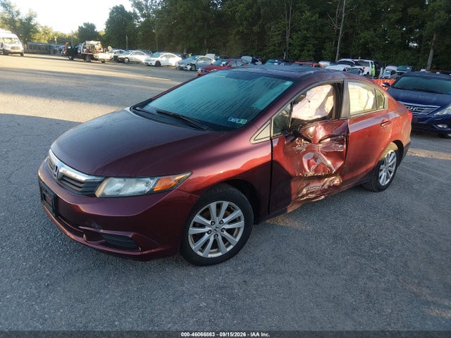 46066863 :رقم المزاد ، 19XFB2F89CE343236 vin ، 2012 Honda Civic Ex مزاد بيع