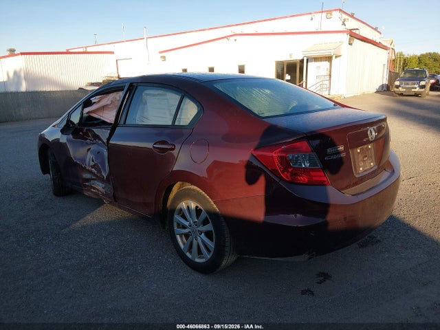 46066863 :رقم المزاد ، 19XFB2F89CE343236 vin ، 2012 Honda Civic Ex مزاد بيع