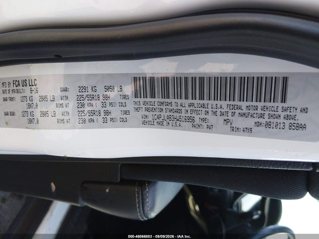 Продаж на аукціоні авто 2017 Jeep Cherokee Altitude Fwd, vin: 1C4PJLAB3HW516956, номер лоту: 46066883