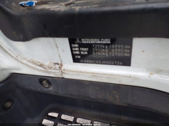 Продаж на аукціоні авто 2018 Mitsubishi Fec72s, vin: JL6BNH1A3JK002726, номер лоту: 46066898