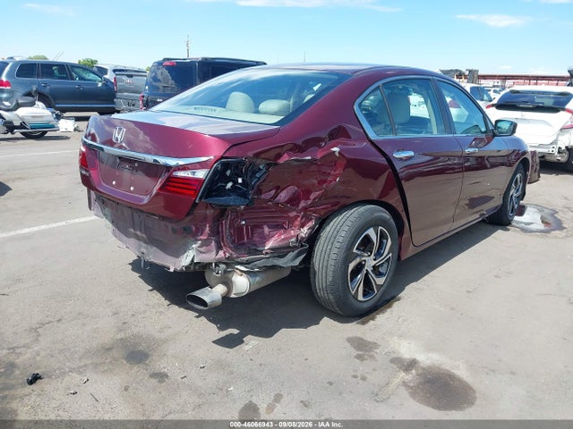 Продажа на аукционе авто 2016 Honda Accord Lx, vin: 1HGCR2F39GA101561, номер лота: 46066943
