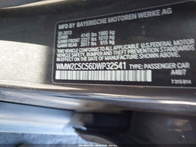 2013 Mini Countryman Cooper S მანქანა იყიდება აუქციონზე, vin: WMWZC5C56DWP32541, აუქციონის ნომერი: 46067163