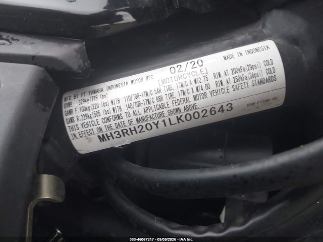 Yamaha Mt-03 2020 MH3RH20Y1LK002643 Image 10