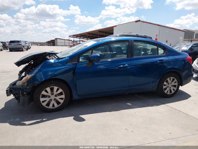 46067339 :رقم المزاد ، 2HGFB2F59CH581566 vin ، 2012 Honda Civic Lx مزاد بيع