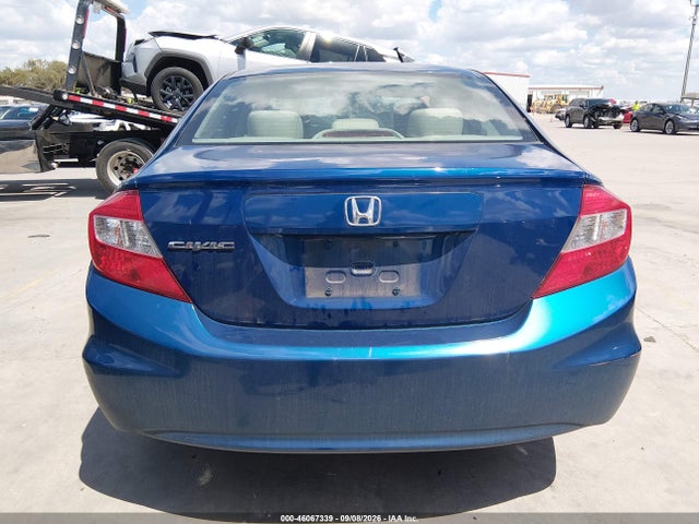 46067339 :رقم المزاد ، 2HGFB2F59CH581566 vin ، 2012 Honda Civic Lx مزاد بيع