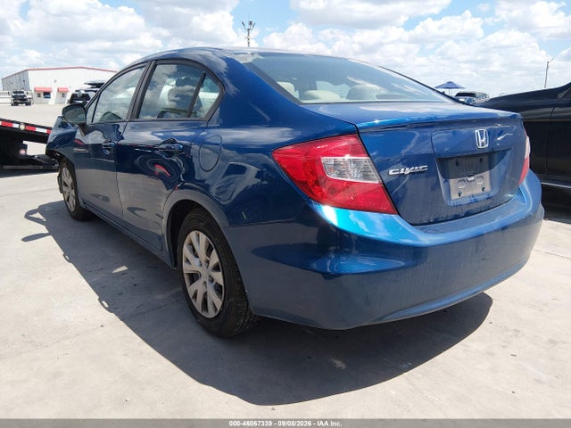 46067339 :رقم المزاد ، 2HGFB2F59CH581566 vin ، 2012 Honda Civic Lx مزاد بيع