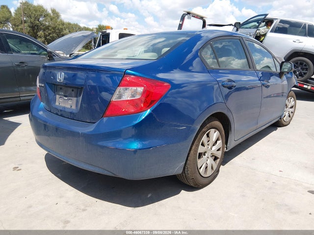 46067339 :رقم المزاد ، 2HGFB2F59CH581566 vin ، 2012 Honda Civic Lx مزاد بيع