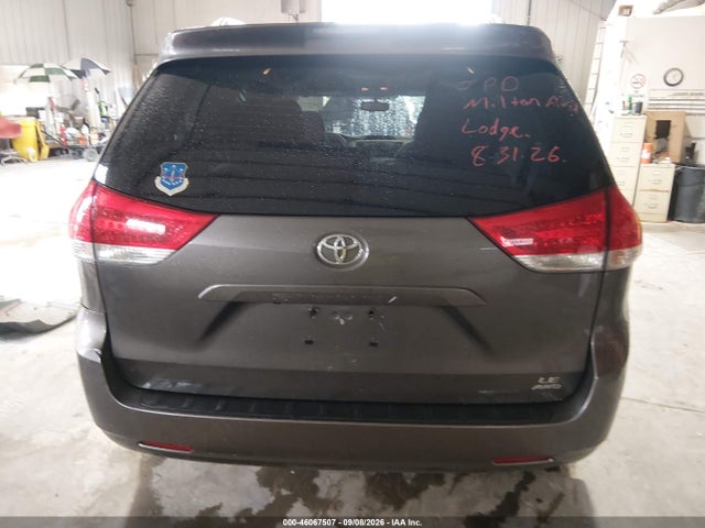 2012 Toyota Sienna Le 7 Passenger მანქანა იყიდება აუქციონზე, vin: 5TDJK3DC6CS035163, აუქციონის ნომერი: 46067507
