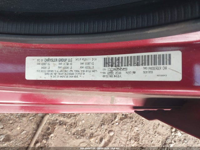 Aukcja sprzedaży 2014 Chrysler 200 Lx, vin: 1C3CCBAB2EN210128, numer aukcji: 46067720