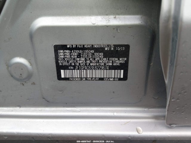 2014 Subaru Impreza 2.0i Premium მანქანა იყიდება აუქციონზე, vin: JF1GPAC63E8229674, აუქციონის ნომერი: 46067847