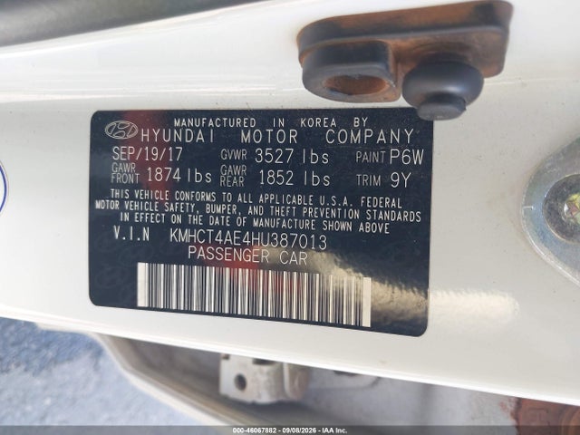 Hyundai Accent Value Edition 2017 KMHCT4AE4HU387013 Image 9