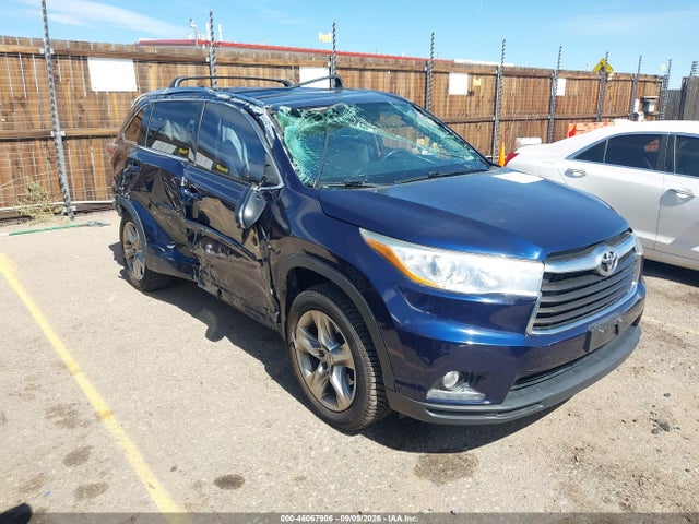 Aukcja sprzedaży 2015 Toyota Highlander Limited V6, vin: 5TDDKRFH4FS104641, numer aukcji: 46067906
