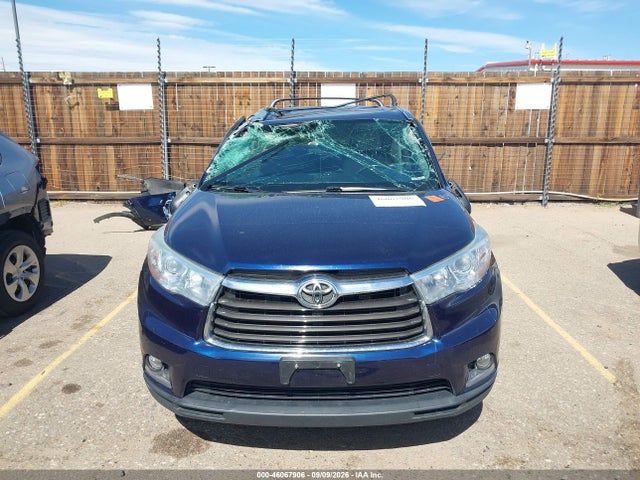 Aukcja sprzedaży 2015 Toyota Highlander Limited V6, vin: 5TDDKRFH4FS104641, numer aukcji: 46067906