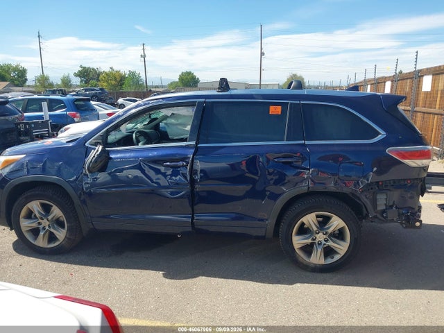 Aukcja sprzedaży 2015 Toyota Highlander Limited V6, vin: 5TDDKRFH4FS104641, numer aukcji: 46067906