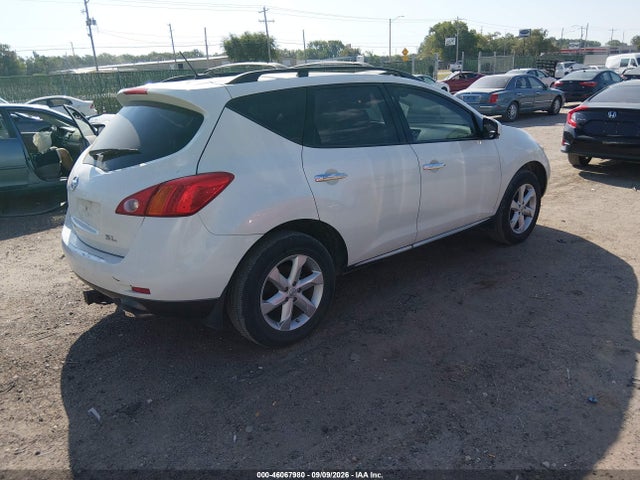 2009 Nissan Murano Sl მანქანა იყიდება აუქციონზე, vin: JN8AZ18UX9W018818, აუქციონის ნომერი: 46067980