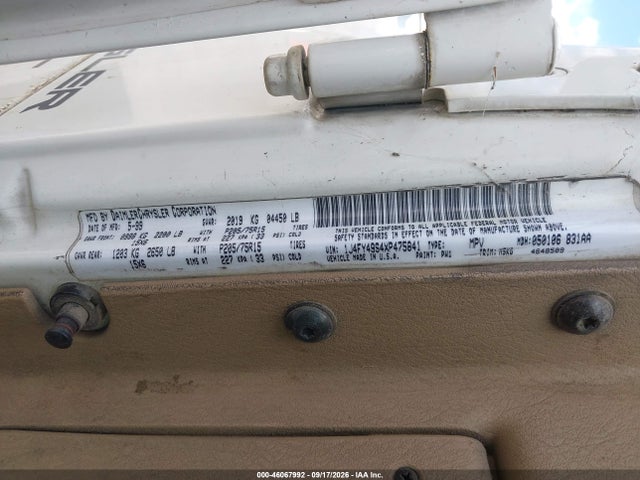 Продаж на аукціоні авто 1999 Jeep Wrangler Sahara, vin: 1J4FY49S4XP475841, номер лоту: 46067992