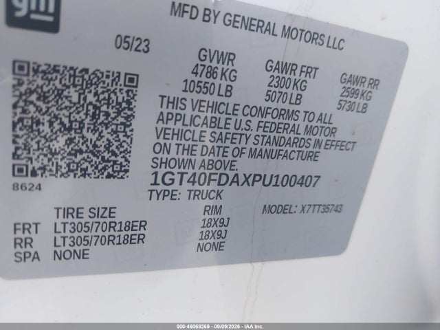 GMC Hummer Ev Pickup E4wd 3x 2023 1GT40FDAXPU100407 Image 9